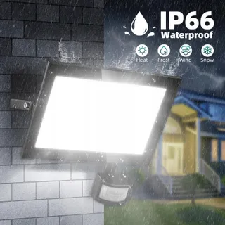VIUGREUM LED Schijnwerper Bewegingsmelder Afstandsbediening 100W IP67 — miniatuur 4