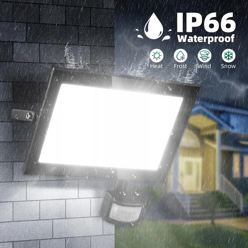 VIUGREUM LED Schijnwerper Bewegingsmelder Afstandsbediening 100W IP67 — foto 4