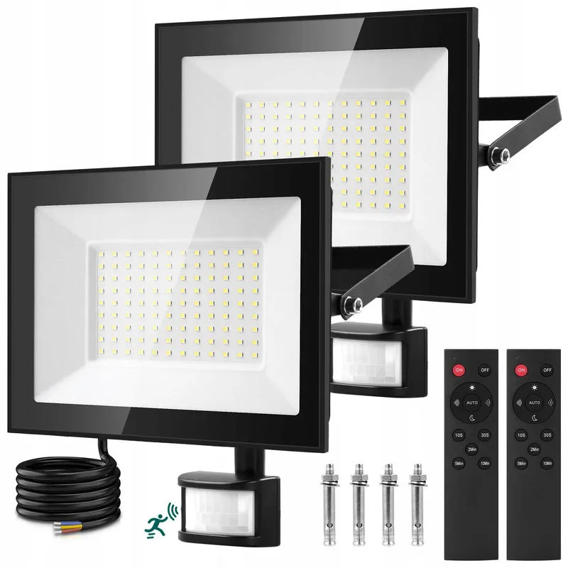VIUGREUM LED Schijnwerper Bewegingsmelder Afstandsbediening 100W IP67 — foto 1