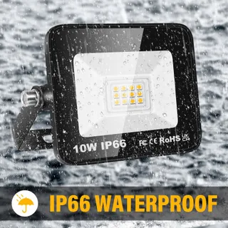 WILLPOWER LED Schijnwerpers Warm Wit Garage Tuin IP66 10W — miniatuur 4