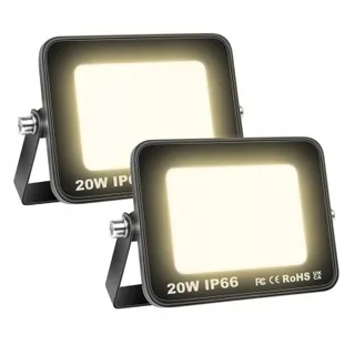 WILLPOWER LED Schijnwerpers Warm Wit Garage Tuin IP66 10W — miniatuur 1