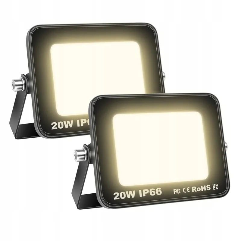 WILLPOWER LED Schijnwerpers Warm Wit Garage Tuin IP66 10W — foto 1