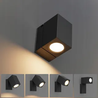 AIPSUN Buitenwandlamp Waterdicht Aluminium Zwart GU10 IP65 — miniatuur 5