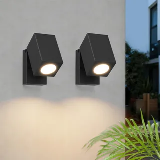 AIPSUN Buitenwandlamp Waterdicht Aluminium Zwart GU10 IP65 — miniatuur 1