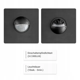 SEBSON LED Buitenlamp Met Bewegingsmelder 2 Stuks 15W 1000lm IP65 — miniatuur 3