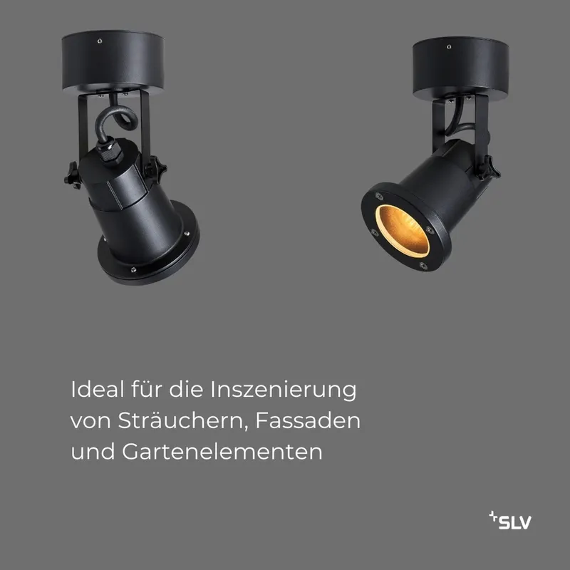 NAUTILUS 25 Buitenlamp Wand Plafond Verstelbaar Zwart GU10 IP54 — foto 6