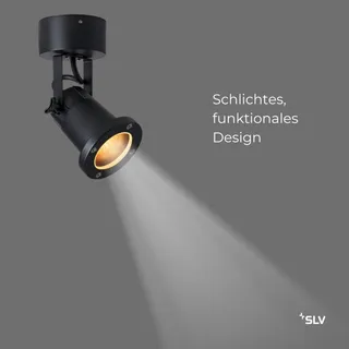 NAUTILUS 25 Buitenlamp Wand Plafond Verstelbaar Zwart GU10 IP54 — miniatuur 2