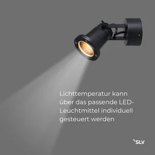 NAUTILUS 25 Buitenlamp Wand Plafond Verstelbaar Zwart GU10 IP54 — miniatuur 4
