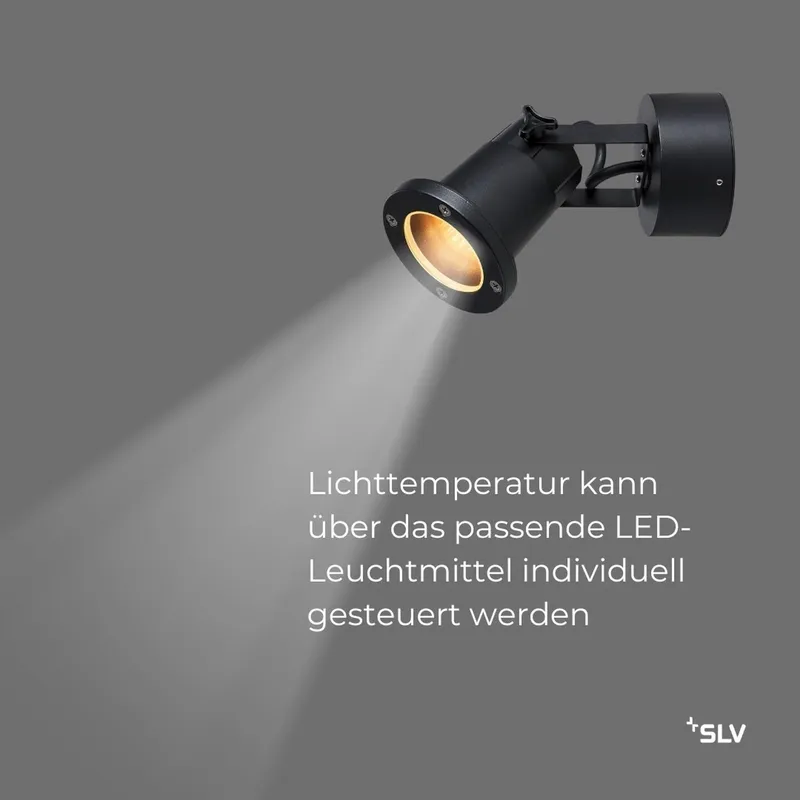 NAUTILUS 25 Buitenlamp Wand Plafond Verstelbaar Zwart GU10 IP54 — foto 4