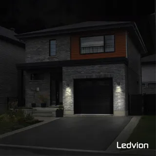 LEDVION Colorado LED Buitenwandlamp Bewegingsmelder IP54 — miniatuur 8