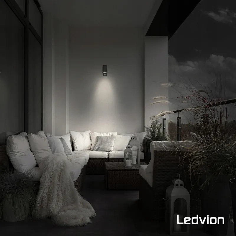 LEDVION Colorado LED Buitenwandlamp Bewegingsmelder IP54 — foto 7