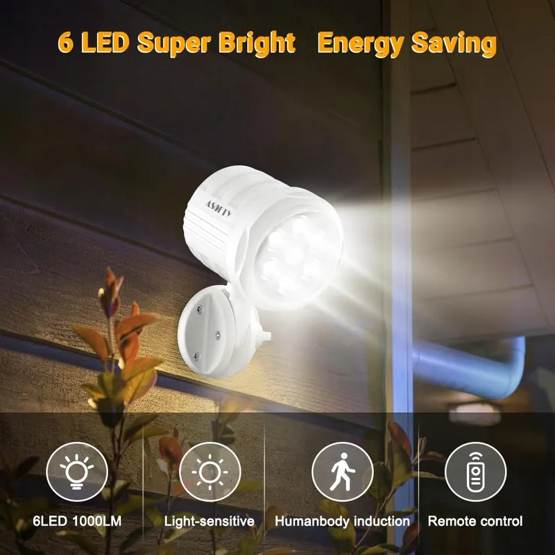 ASOFTY LED Lamp Bewegingsmelder Batterij Afstandsbediening IP65 — foto 2