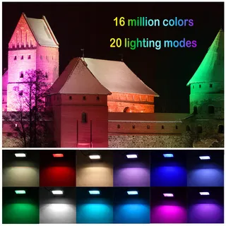 CHANGM LED RGB Schijnwerper Bluetooth Waterdicht 2 Stuks 30W IP66 — miniatuur 8