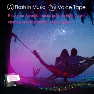 CHANGM LED RGB Schijnwerper Bluetooth Waterdicht 2 Stuks 30W IP66 — miniatuur 7