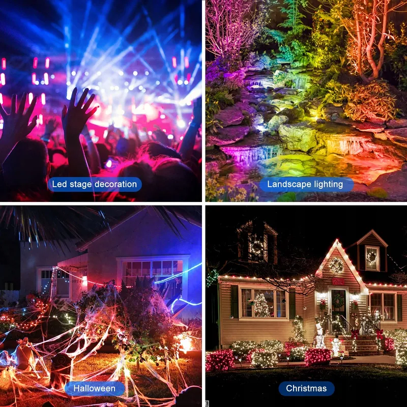 CHANGM LED RGB Schijnwerper Bluetooth Waterdicht 2 Stuks 30W IP66 — foto 5