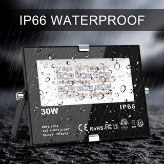 CHANGM LED RGB Schijnwerper Bluetooth Waterdicht 2 Stuks 30W IP66 — miniatuur 9