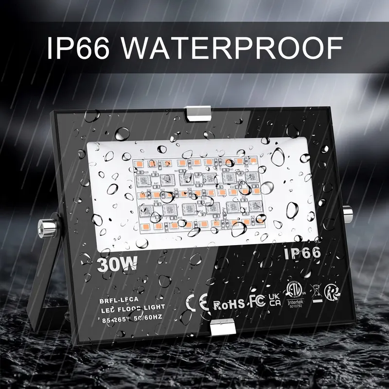 CHANGM LED RGB Schijnwerper Bluetooth Waterdicht 2 Stuks 30W IP66 — foto 9