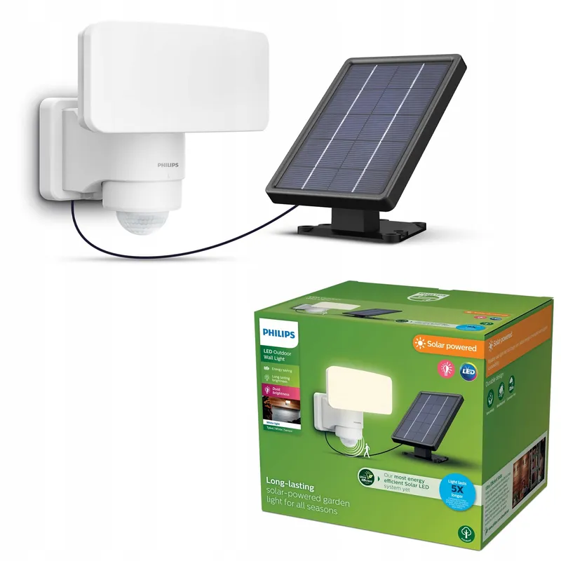 PHILIPS Tylus Solarlamp met Sensor Buiten Wit 3000K 1000lm — foto 1