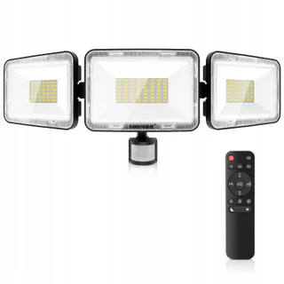 MEIKEE LED Schijnwerper Bewegingsmelder Afstandsbediening Tuin 70W IP66 — miniatuur 1