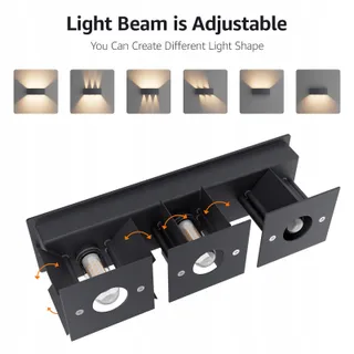 KLIGHTEN LED Wandlamp Binnen Buiten Verstelbaar Antraciet 27W — miniatuur 4