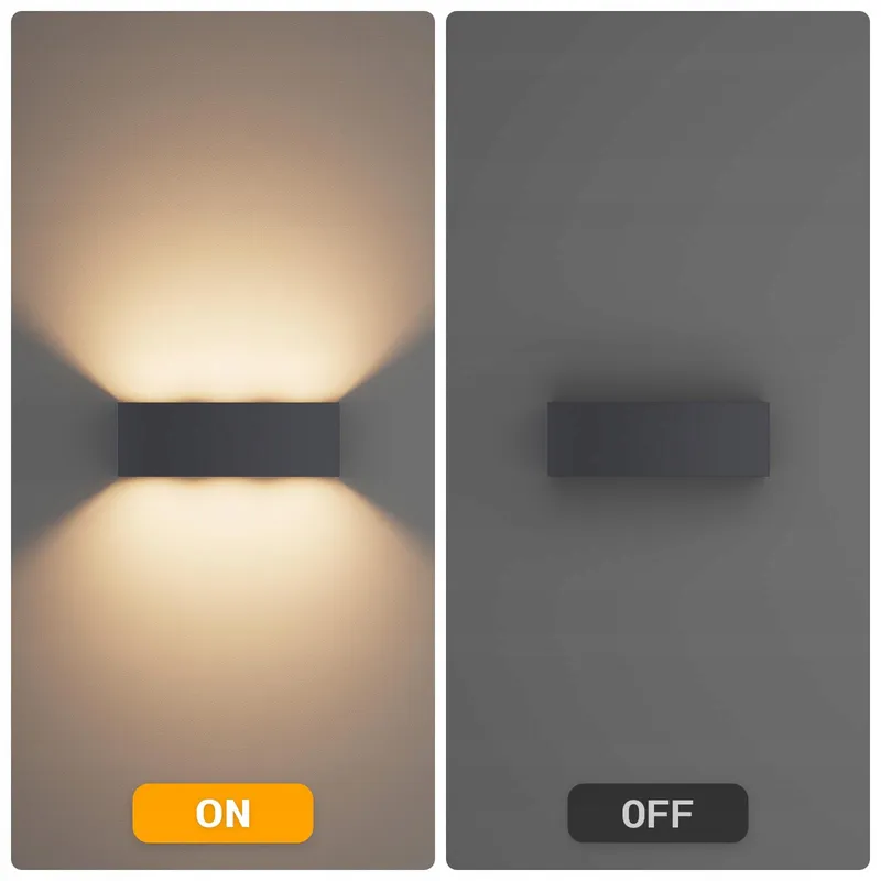 KLIGHTEN LED Wandlamp Binnen Buiten Verstelbaar Antraciet 27W — foto 6