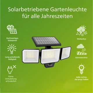 PHILIPS Nysil LED Solarlamp Bewegingssensor Buiten Zwart IP44 — miniatuur 2