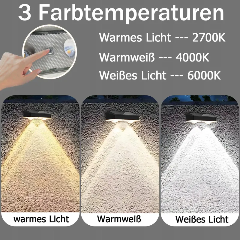 HQYNSS Solarlampen Tuin Waterdicht 3 Standen 4 Stuks IP65 — foto 4