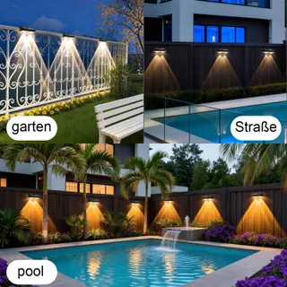 HQYNSS Solarlampen Tuin Waterdicht 3 Standen 4 Stuks IP65 — miniatuur 7