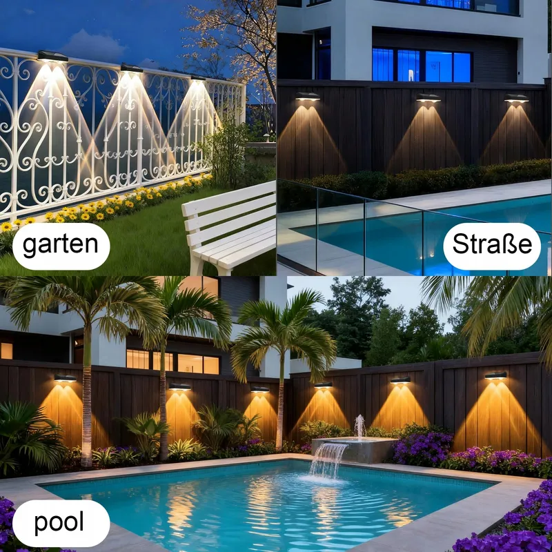 HQYNSS Solarlampen Tuin Waterdicht 3 Standen 4 Stuks IP65 — foto 7