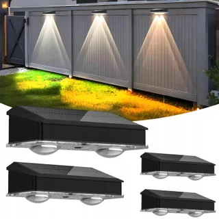 HQYNSS Solarlampen Tuin Waterdicht 3 Standen 4 Stuks IP65