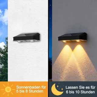 HQYNSS Solarlampen Tuin Waterdicht 3 Standen 4 Stuks IP65 — miniatuur 3