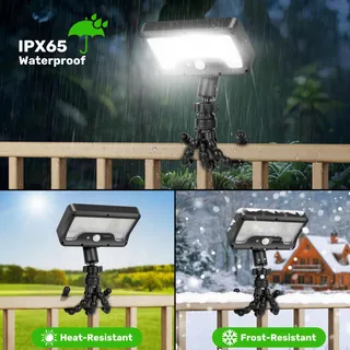 LEKIA Solarlampen Bewegingssensor Flexibel Statief Clip 2 Stuks — miniatuur 6
