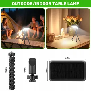 LEKIA Solarlampen Bewegingssensor Flexibel Statief Clip 2 Stuks — miniatuur 8