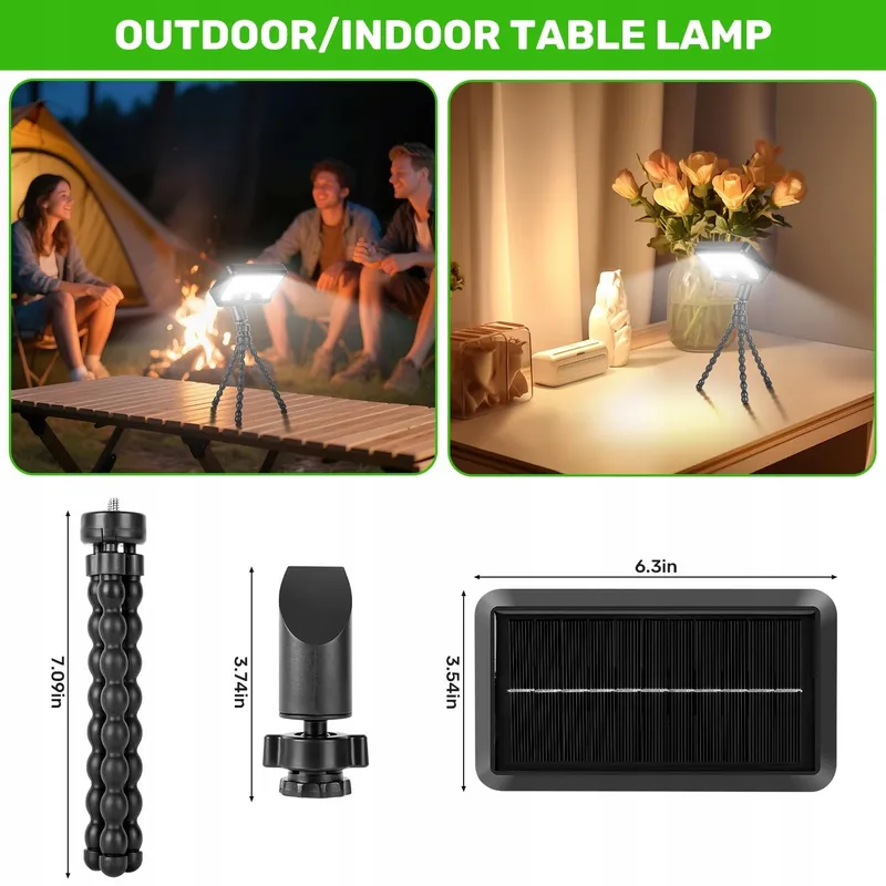 LEKIA Solarlampen Bewegingssensor Flexibel Statief Clip 2 Stuks — foto 8