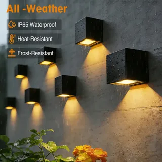 OURLEEME Solar LED Buitenlamp Waterdicht Tuin Garage IP65 — miniatuur 2