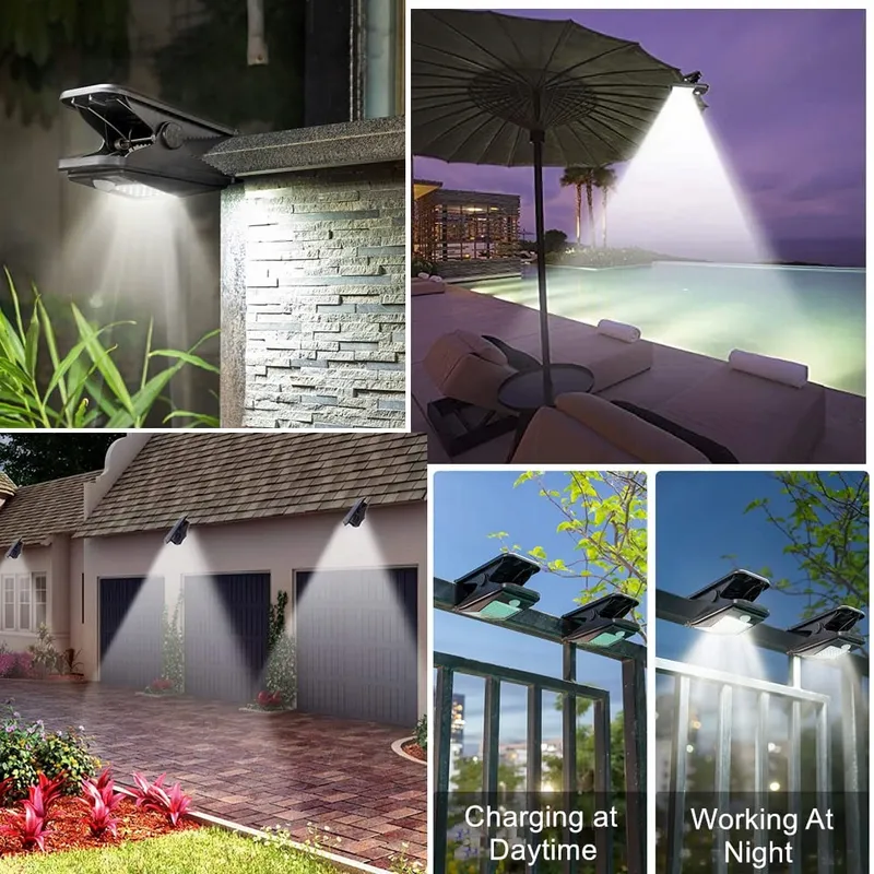 SUNBOIA Solarlampen Buiten Met Bewegingsmelder Waterdicht 72 LED IP65 — foto 5
