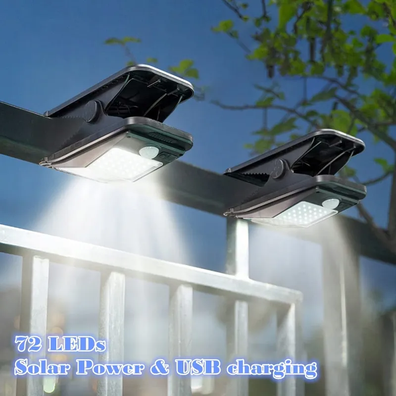 SUNBOIA Solarlampen Buiten Met Bewegingsmelder Waterdicht 72 LED IP65 — foto 2