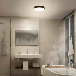 ANWIO Ronde LED Wandlamp Binnen Buiten Zwart 14W IP54 — miniatuur 4