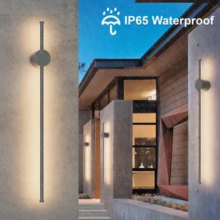 KLIGHTEN LED Wandlamp Binnen Donkergrijs Modern 81cm 24W IP65 — miniatuur 2