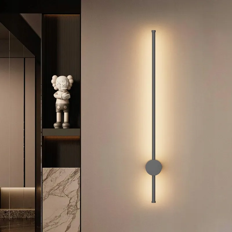 KLIGHTEN LED Wandlamp Binnen Donkergrijs Modern 81cm 24W IP65 — foto 1