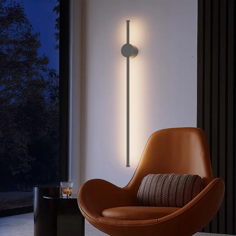 KLIGHTEN LED Wandlamp Binnen Donkergrijs Modern 81cm 24W IP65 — foto 5