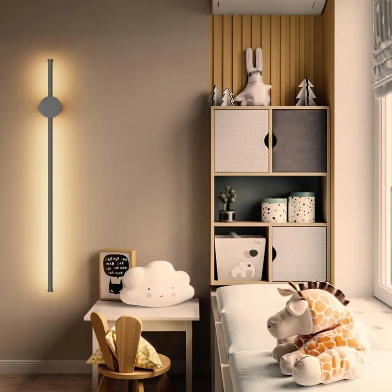KLIGHTEN LED Wandlamp Binnen Donkergrijs Modern 81cm 24W IP65 — foto 4
