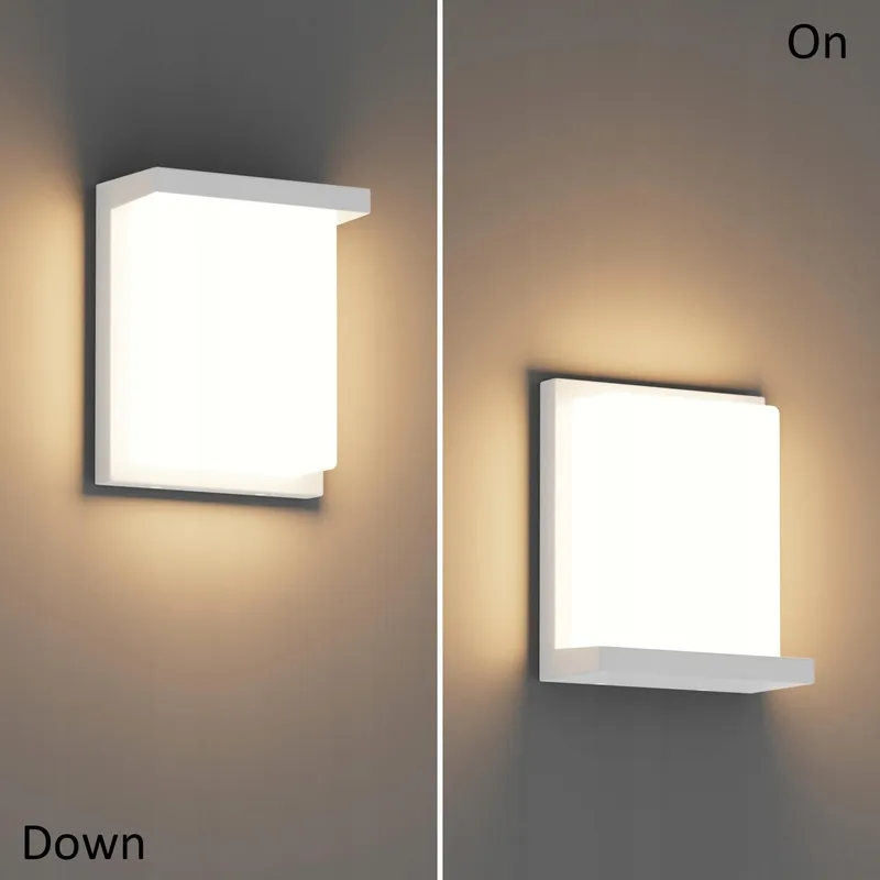 KLIGHTEN LED Buitenwandlamp Wit Terras 30W 3000K IP65 — foto 2