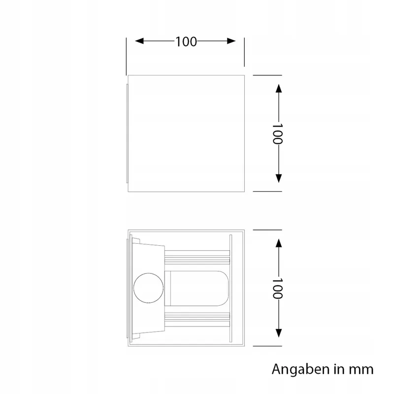 LEDSCOMDE Set 2 Wandlampen CUBEL Bewegingssensor Buiten LED IP65 — foto 5