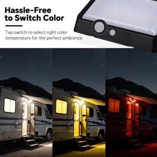 ACEGOO LED Camperlamp Schakelaar 3 Standen Nano 12V IP65 2 Stuks — miniatuur 2