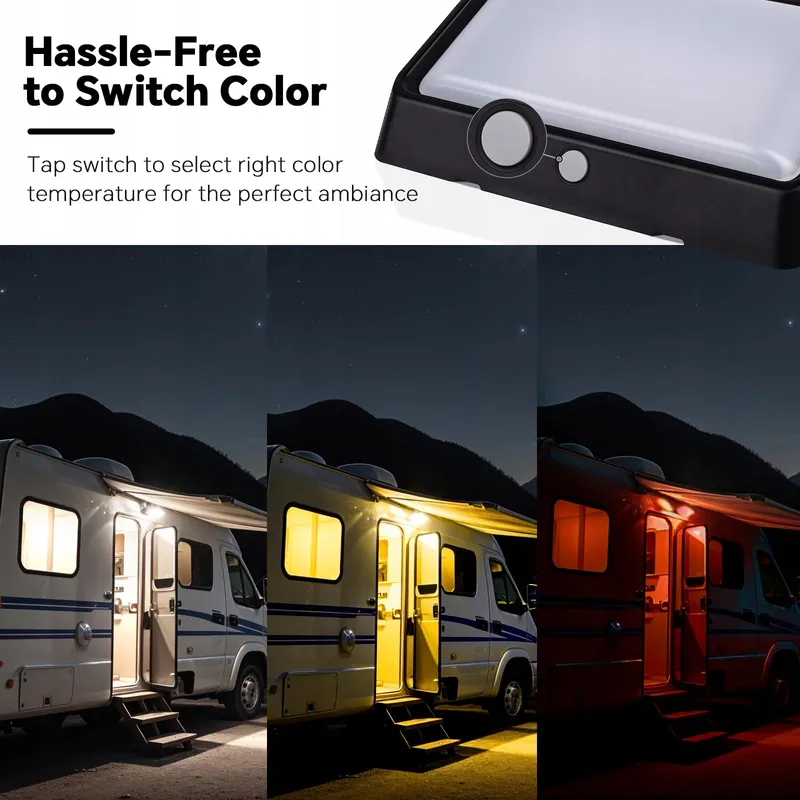 ACEGOO LED Camperlamp Schakelaar 3 Standen Nano 12V IP65 2 Stuks — foto 2