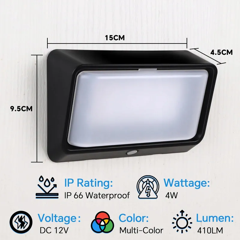 ACEGOO LED Camperlamp Schakelaar 3 Standen Nano 12V IP65 2 Stuks — foto 9