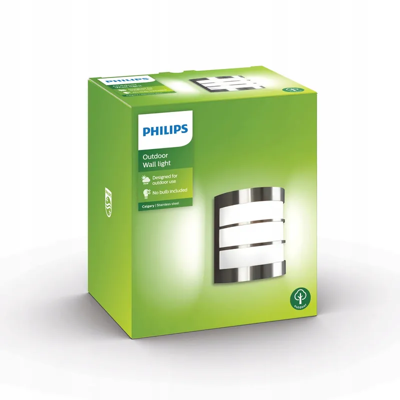 PHILIPS Calgary Buitenlamp Waterdicht E27 Zilver Antraciet IP44 — foto 5