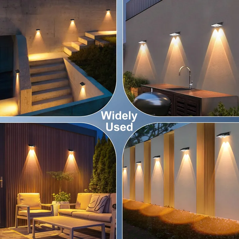 QUNTIS Solar LED Buitenlamp Tuin Balkon Terras Trap 4 Stuks — foto 6