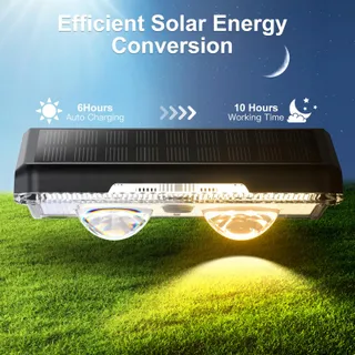 QUNTIS Solar LED Buitenlamp Tuin Balkon Terras Trap 4 Stuks — miniatuur 2
